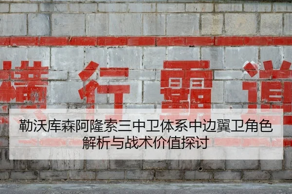 勒沃库森阿隆索三中卫体系中边翼卫角色解析与战术价值探讨
